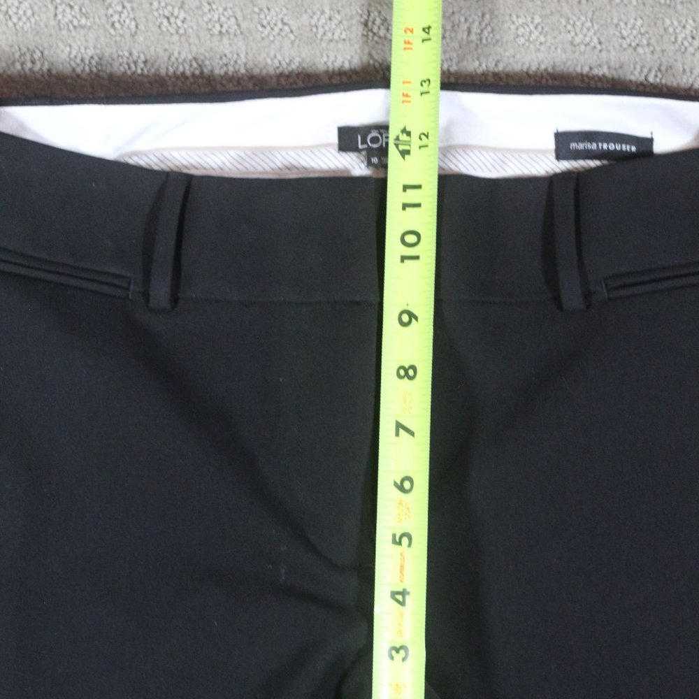 Ann Taylor Loft Size 10 Black "marisa" Trouser - Picture 6 of 7